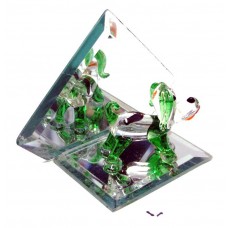 ANIMALI ARTIGIANALI VETRO CON SPECCHIO BOMBONIERA COMUNIONE BATTESIMO