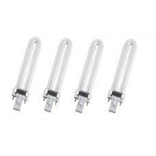 kit 4 pezzi di Bulbi 9W 365nm per Lampada UV Professionali da 36watt