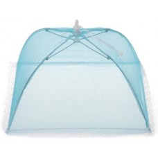 QUADRATA COPRI VIVANDE RIPIEGABILE BLU NYLON COPRIVIVANDE PER CIBI ANTI INSETTI E MOSCHE 