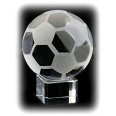 Pallone da Calcio in Vetro: Idea Regalo Bomboniere Trofeo Tornei Diametro 11 cm
