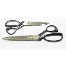 Coppia Forbici Classiche per Bricolage Sartoria etc..Basic Black 7" & 9"