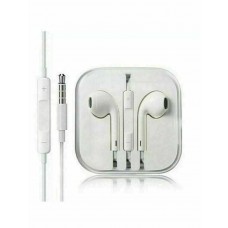 CUFFIE AURICOLARI CON MICROFONO UNIVERSALI BIANCHE JACK 3.5mm 