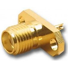 Connettore Coassiale SMA Femmina da Pannello a Flangia 2 FORI 