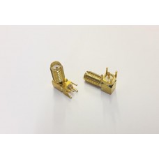 CONNETTORE SMA femmina 90 gradi PCB PASSO LUNGO SMAKWE 