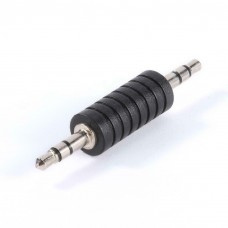 Adattatore ACCOPPIATORE Audio 3.5 mm Jack MASCHIO a MASCHIO Stereo NERO