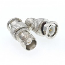 CONNETTORE COASSIALE  ADATTATORE DA BNC MASCHIO A TNC FEMMINA 