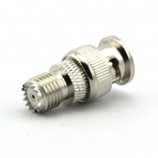 CONNETTORE COASSIALE ADATTATORE DA BNC MASCHIO A MINI UHF FEMMINA