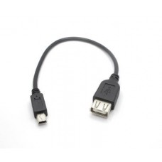 Adattatore cavetto OTG HOST compatibile cavo mini USB maschio / USB 2.0 femmina