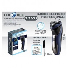 Rasoio Elettrico professionale 3 Lame Peli Barba Uomo Ricaricabile Impermeabile