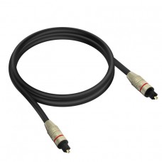 CAVO OTTICO DIGITALE AUDIO TOSLINK CAVETTO FIBRA OTTICA SPINA/SPINA 1mt