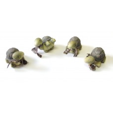 SIMPATICA TARTARUGA CON SCIARPA IN TERRACOTTA ARTIGIANALE 4 MODELLI A SCELTA