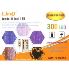 TENDA DI LUCI 300 LED 3X3Mt HALLOWEEN NATALE COMPLEANNO CAPODANNO PARTIES