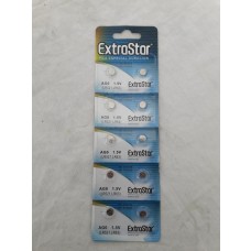EXTRASTAR BATTERIA A BOTTONE AG0 LR521, LR63 ALKALINE BATTERY 1,5V