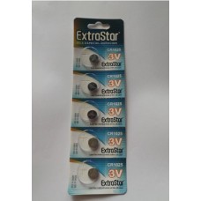 EXTRASTAR BATTERIA A BOTTONE CR1025 LITHIUM BATTERY 3V