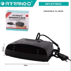Arrango Radio Sveglia Digitale FM Display a LED PLL Rosso Allarme FM AM Snooze AT76052