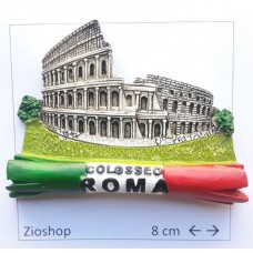 Calamita Magnete Frigo Souvenir Roma Colosseo Tricolore fridge magnets Rome COLOSSEO 4132