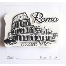 Calamita Magnete Frigo Souvenir Roma Colosseo Schizzi Fridge Magnet Rome Italy