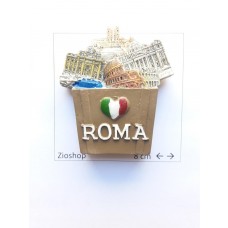 Calamita Magnete Frigo Souvenir Monumenti Roma Gift Box fridge magnets Rome