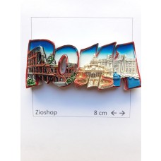Calamita Magnete Souvenir Lettere Scritta ROMA Fridge Magnet From Italy Rome