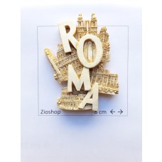 Calamita Frigo Magnete Souvenir Roma Effetto Marmo 4 Monumenti  Fridge Magnet  From Italy