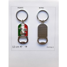 Portachiavi Apribottiglie Souvenir Roma Tricolore in Metallo Porta Chiave  keychain Rome Italy