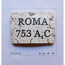 Calamita Frigo Magnete Souvenir ROMA 753 A.C. Fondazione Natale Rome Italy Fridge Magnet