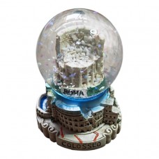 PALLA DI NEVE SFERA IN VETRO MONUMENTO ROMA COLOSSEO SNOWBALL SOUVENIR FROM ROME