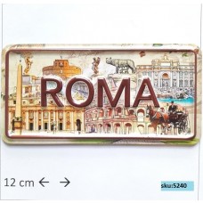 Calamita Magnete Frigorifero Fridge Magnets Print Stampe 3D Alto Rilievo Souvenir Roma 5240 12*6cm circa