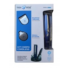 TEKONE TAGLIACAPELLI KIT CORPO CORDLESS A 10 PEZZI PG105