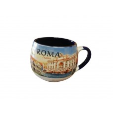 TAZZA ROTONDA PER LA CUCINA CON MANICO Tazza da cappuccino in ceramica ROMA 5689