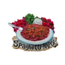 Calamita Magnete Frigo Fridge Magnets SPAGHETTI NAPOLI AGLIO PEPPE E POMODORO 