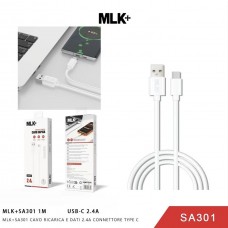 MLK+ CAVO USB A TYPE-C 1m SA301 QC 2.4A