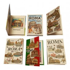Calamita Frigo Magnete Souvenir Roma A FORMA DI LIBRICINO GUIDA  6422