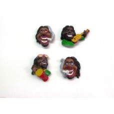 Calamita Giamaicani Magneti "Jamaican Style" in Resina.Fridge Magnets