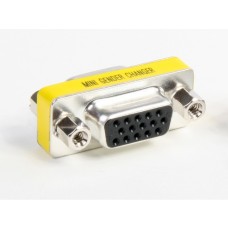 Mini Adattatore 15 poli HD femmina/femmina (VGA)  Mini Gender Changer VGA 