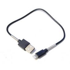 CAVO USB LIGHTNING COMPATIBILE iPHONE iPAD CON SISTEMA ANTIPIEGA 30cm