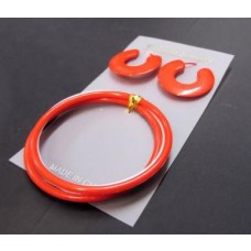 COMPLETO ORECCHINI BRACCIALETTO IN VARIE COLORAZIONI IN PLASTICA