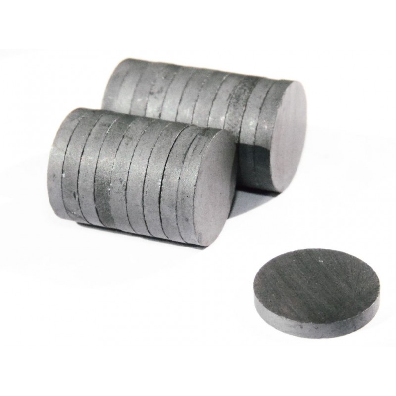 10pz CALAMITA MAGNETE IN FERRITE PER BOMBONIERE19,5mmX3mm