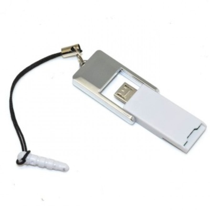 LETTORE MICRO USB OTG TF MICRO SD PER SAMSUNG S SERIES & NOTE & TAB - 2 IN 1 