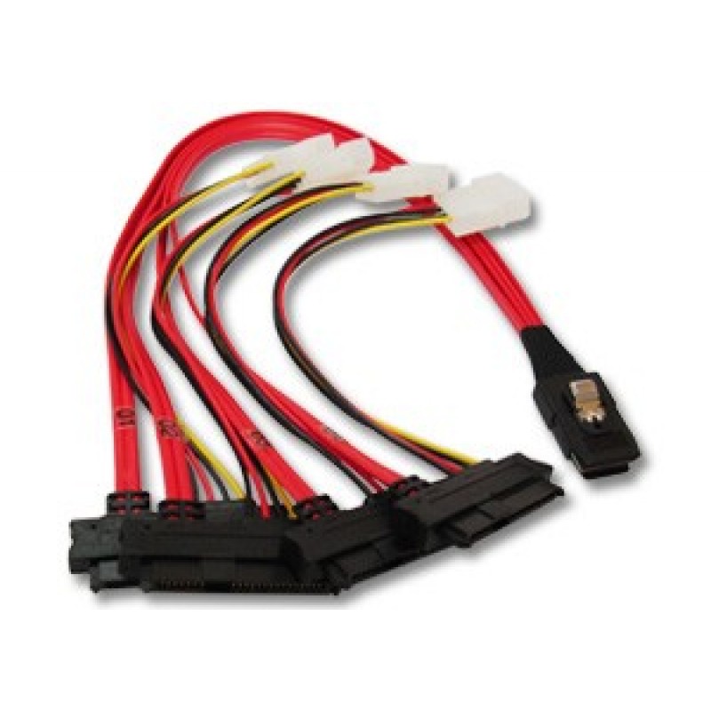 CAVO ADATTATORE DA mini Serial Attached SCSI x4 (SFF-8087) A (4) x1 (SFF-8482) Serial Attached SCSI (controller based)