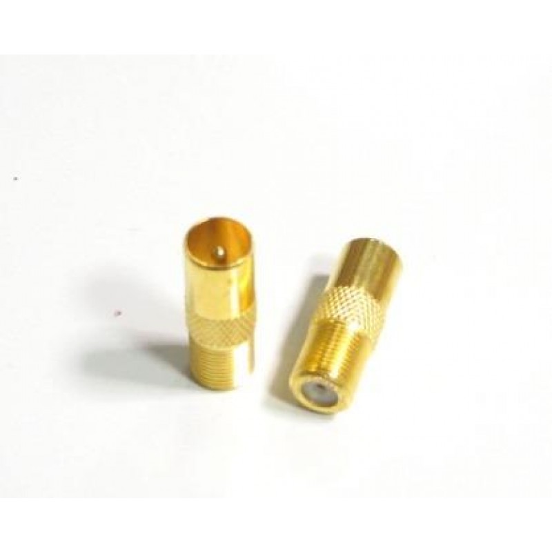ADATTATORE ANTENNA SAT FEMMINA F A SPINA M TV