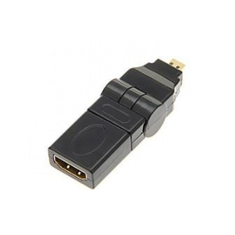 ADATTATORE HDMI MICRO / HDMI F A 360 GRADI SNODATO 