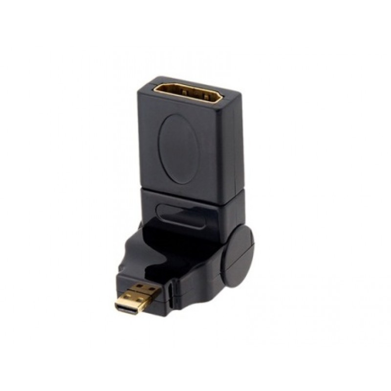 ADATTATORE HDMI MICRO / HDMI F A 360 GRADI SNODATO 