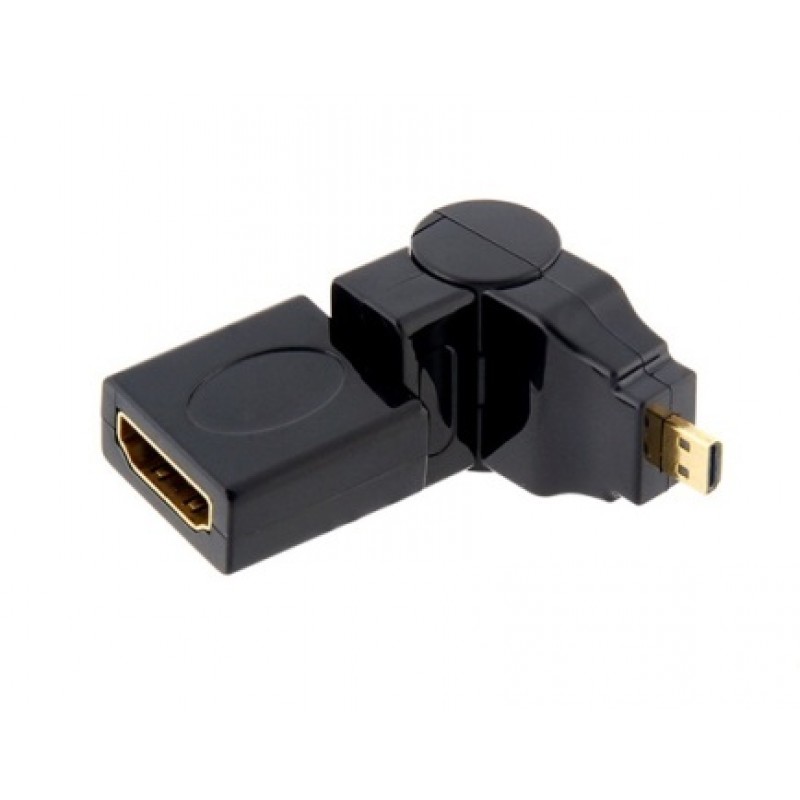 ADATTATORE HDMI MICRO / HDMI F A 360 GRADI SNODATO 