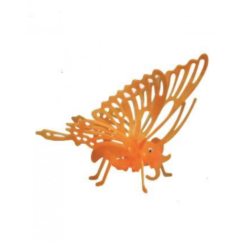 PUZZLE DA COLLEZIONE 3D FOSFORESCENTE FARFALLA COLORE VERDE GIADA 16 PEZZI 