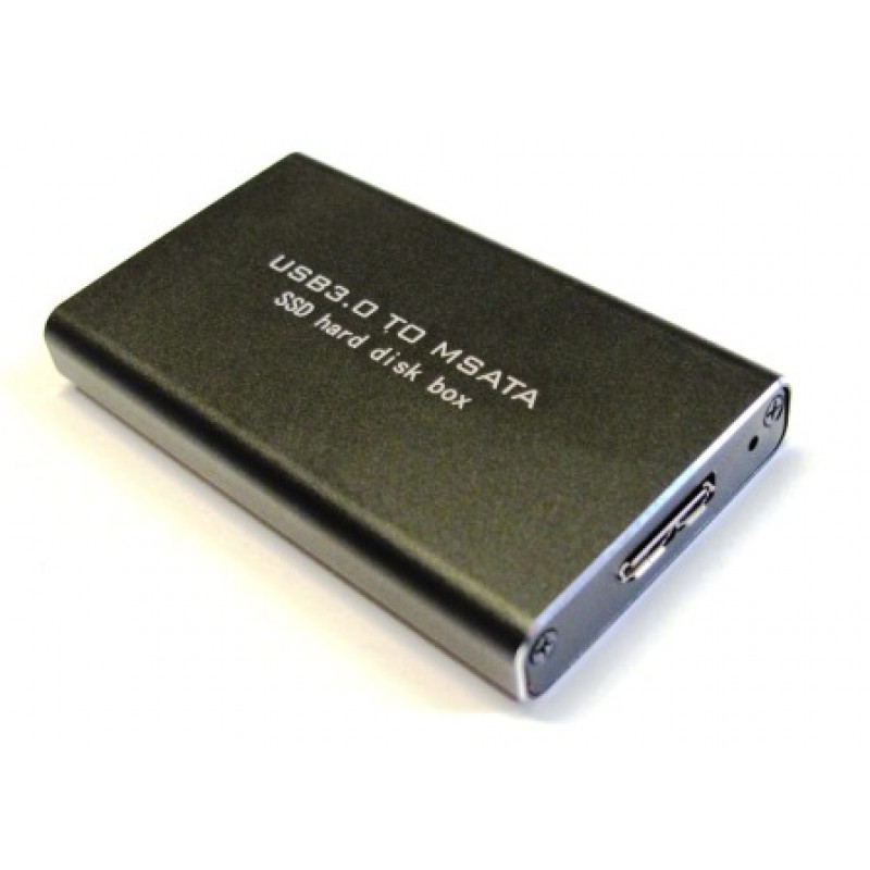 mSATA to USB 3.0 SSD Enclosure Adapter Case Support UASP Super Speed 6Gb/s 520MB 