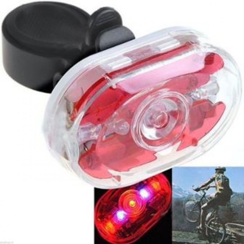FANALE POSTERIORE BICI 5 LED FISSO - INTERMITTENTE;BICYCLES LED LIGHT 