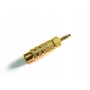 Adattatore audio da 35mm (M) stereo a 63mm (F) All Metal 1/4" (3.5mm) Male to 3/4" (6.5mm) Female Jack