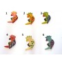 Calamita Magnete Frigo Resina PAPPAGALLO SU RAMO FRIDGE MAGNETS PARROT ON BRANCH