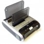 Winstars Dual Docking Station per HDD SATA 3.5" e 2.5" Sim Reader Flash Card Reader USB Hub 2.0  WS-UEC320D2